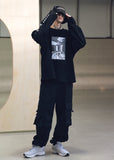 メスノウン(MASSNOUN) SB HATCHET OVERSIZED LONG SLEEVE MSNLS001-BK