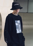 メスノウン(MASSNOUN) SB HATCHET OVERSIZED LONG SLEEVE MSNLS001-BK