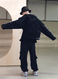 メスノウン(MASSNOUN) SB HATCHET OVERSIZED LONG SLEEVE MSNLS001-BK
