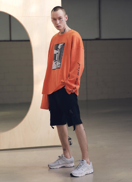 メスノウン(MASSNOUN) SB HATCHET OVERSIZED LONG SLEEVE MSNLS001-OR