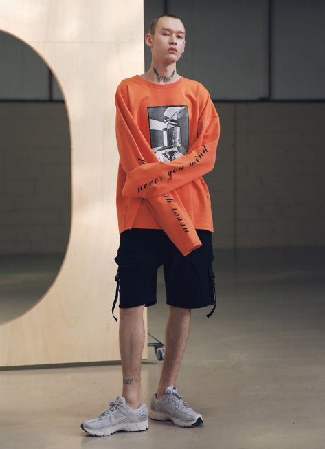 メスノウン(MASSNOUN) SB HATCHET OVERSIZED LONG SLEEVE MSNLS001-OR