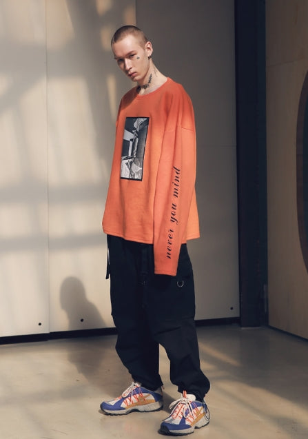 メスノウン(MASSNOUN) SB HATCHET OVERSIZED LONG SLEEVE MSNLS001-OR