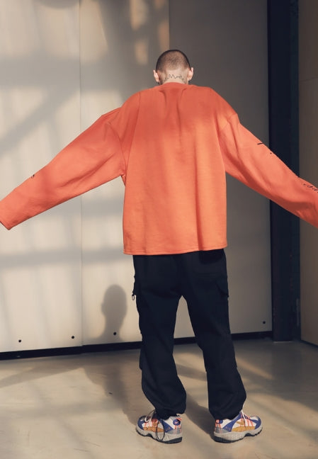 メスノウン(MASSNOUN) SB HATCHET OVERSIZED LONG SLEEVE MSNLS001-OR