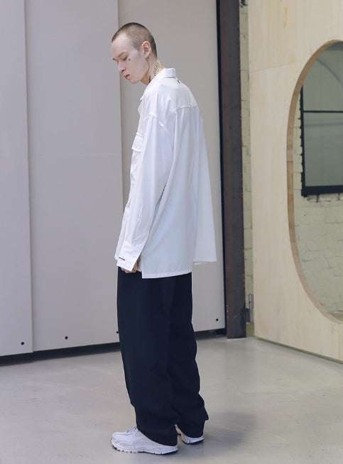 メスノウン(MASSNOUN) SB TWO POCKET LONG SHIRTS MSNST001-WT