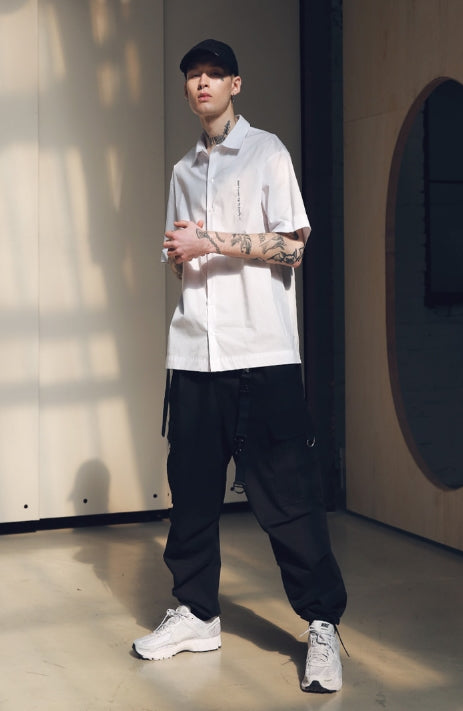 メスノウン(MASSNOUN) SB SOLID SHORT SHIRTS MSNST002-WT