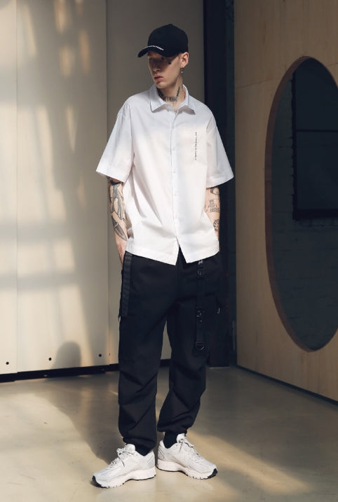 メスノウン(MASSNOUN) SB SOLID SHORT SHIRTS MSNST002-WT