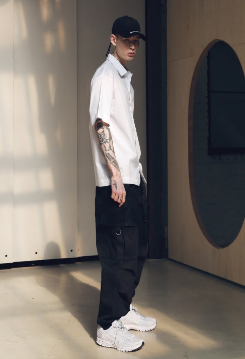 メスノウン(MASSNOUN) SB SOLID SHORT SHIRTS MSNST002-WT
