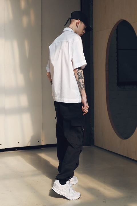 メスノウン(MASSNOUN) SB SOLID SHORT SHIRTS MSNST002-WT