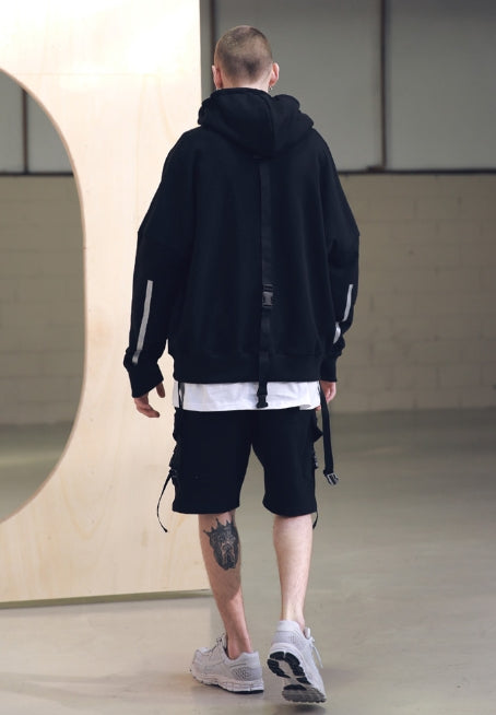 メスノウン(MASSNOUN) STRAP CARGO SHORT PANTS MSNSP001 (BLACK)
