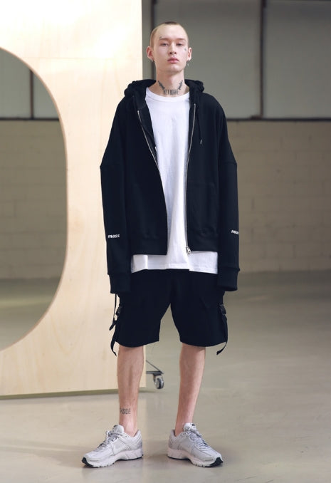 メスノウン(MASSNOUN) STRAP CARGO SHORT PANTS MSNSP001 (BLACK)