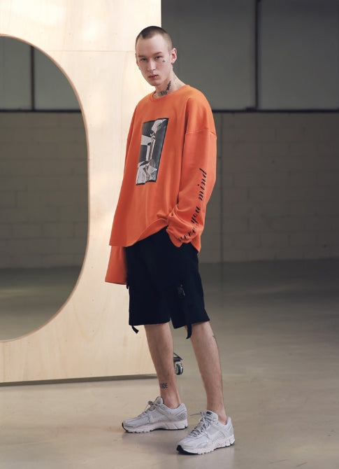 メスノウン(MASSNOUN) STRAP CARGO SHORT PANTS MSNSP001 (BLACK)