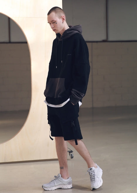 メスノウン(MASSNOUN) STRAP CARGO SHORT PANTS MSNSP001 (BLACK)
