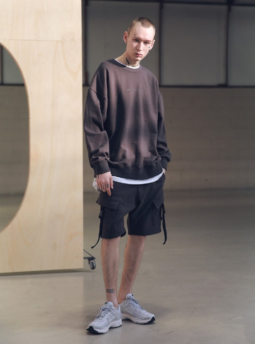 メスノウン(MASSNOUN) STRAP CARGO SHORT PANTS MSNSP001 (Darkgray)