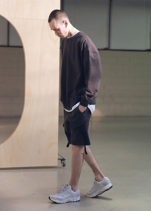 メスノウン(MASSNOUN) STRAP CARGO SHORT PANTS MSNSP001 (Darkgray)