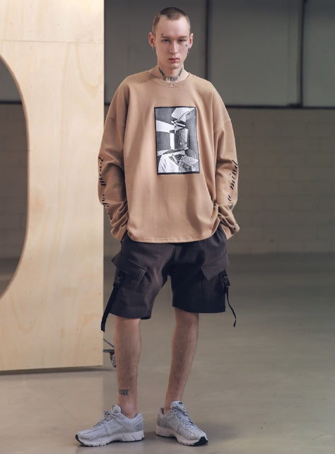 メスノウン(MASSNOUN) STRAP CARGO SHORT PANTS MSNSP001 (Darkgray)
