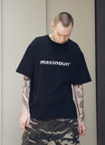 メスノウン(MASSNOUN) SL LOGO SCOTCH BURNING T-SHIRTS MSNTS001 (BLACK)