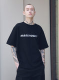メスノウン(MASSNOUN) SL LOGO SCOTCH BURNING T-SHIRTS MSNTS001 (BLACK)