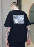 メスノウン(MASSNOUN) SL LOGO SCOTCH BURNING T-SHIRTS MSNTS001 (BLACK)