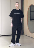 メスノウン(MASSNOUN) SL LOGO SCOTCH BURNING T-SHIRTS MSNTS001 (BLACK)