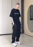 メスノウン(MASSNOUN) SL LOGO SCOTCH BURNING T-SHIRTS MSNTS001 (BLACK)