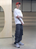 メスノウン(MASSNOUN) SL LOGO SCOTCH BURNING T-SHIRTS MSNTS001 (WHITE)