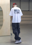メスノウン(MASSNOUN) SL LOGO SCOTCH BURNING T-SHIRTS MSNTS001 (WHITE)