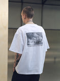 メスノウン(MASSNOUN) SL LOGO SCOTCH BURNING T-SHIRTS MSNTS001 (WHITE)