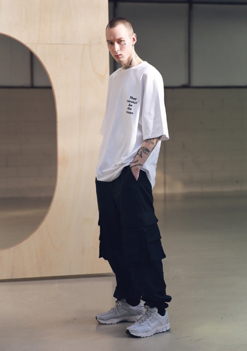 メスノウン(MASSNOUN) SCRATCH OVERSIZED T-SHIRTS MSNTS002 (WHITE)