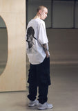 メスノウン(MASSNOUN) SCRATCH OVERSIZED T-SHIRTS MSNTS002 (WHITE)