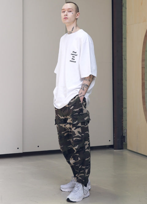 メスノウン(MASSNOUN) SCRATCH OVERSIZED T-SHIRTS MSNTS002 (WHITE)