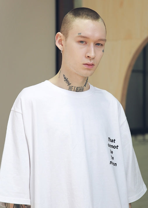 メスノウン(MASSNOUN) SCRATCH OVERSIZED T-SHIRTS MSNTS002 (WHITE)