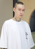 メスノウン(MASSNOUN) SCRATCH OVERSIZED T-SHIRTS MSNTS002 (WHITE)