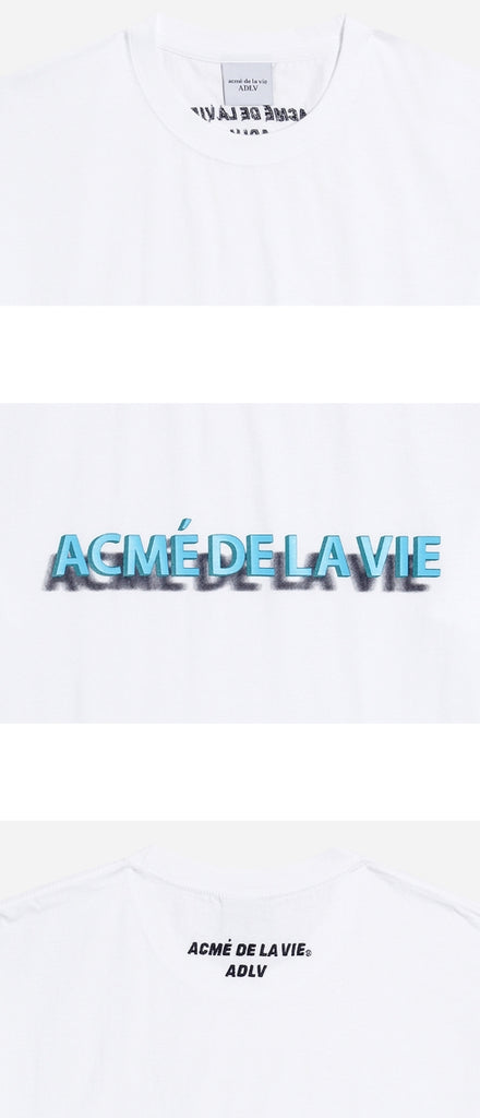 アクメドラビ(acme' de la vie) ADLV 3D LOGO SHORT SLEEVE WHITE
