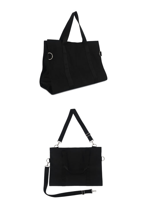 ドルム (DoLM) Strap Canvas Black Messenger Bag