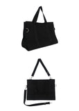 ドルム (DoLM) Strap Canvas Black Messenger Bag