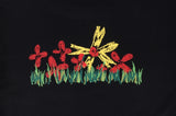 ドルム (Do'LM) Crapas Flowers T-Shirts Black