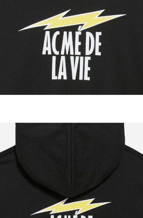 アクメドラビ(acme' de la vie) ADLV THUNDER BOLT SETUP HOODIE BLACK