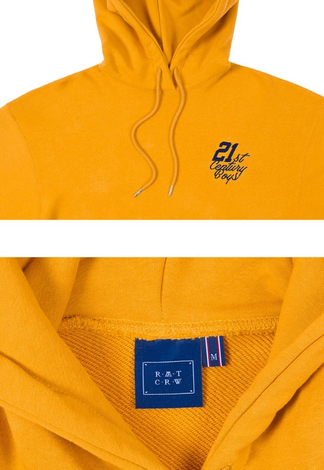 ロマンティッククラウン(ROMANTIC CROWN) 21C BOYS RMTCRW LOGO HOOD_YELLOW