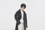 ロマンティッククラウン(ROMANTIC CROWN) WIDE LAPEL TRENCH COAT_NAVY