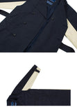 ロマンティッククラウン(ROMANTIC CROWN) WIDE LAPEL TRENCH COAT_NAVY