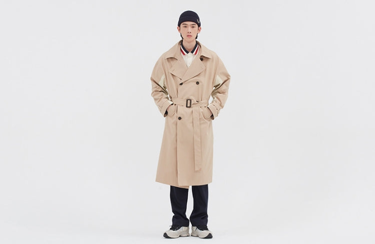ロマンティッククラウン(ROMANTIC CROWN) WIDE LAPEL TRENCH COAT_BEIGE