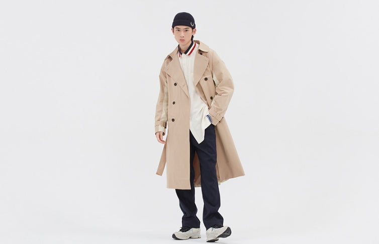 ロマンティッククラウン(ROMANTIC CROWN) WIDE LAPEL TRENCH COAT_BEIGE
