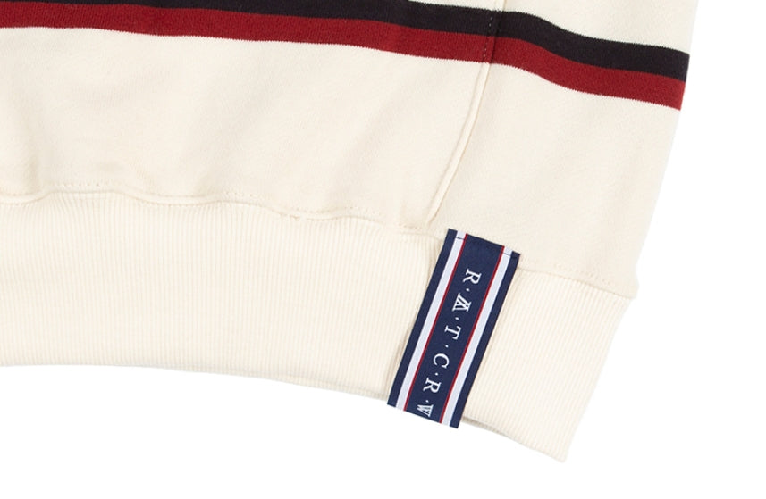 ロマンティッククラウン(ROMANTIC CROWN)  21C BOYS STRIPE HOOD_OATMEAL