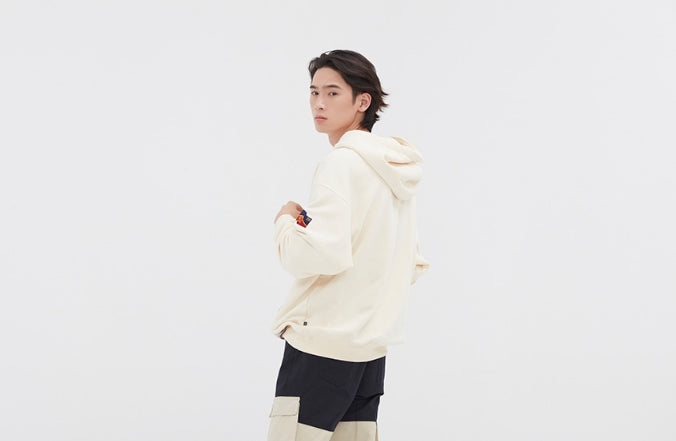 ロマンティッククラウン(ROMANTIC CROWN)  CLASSIC LOGO HOOD_OATMEAL