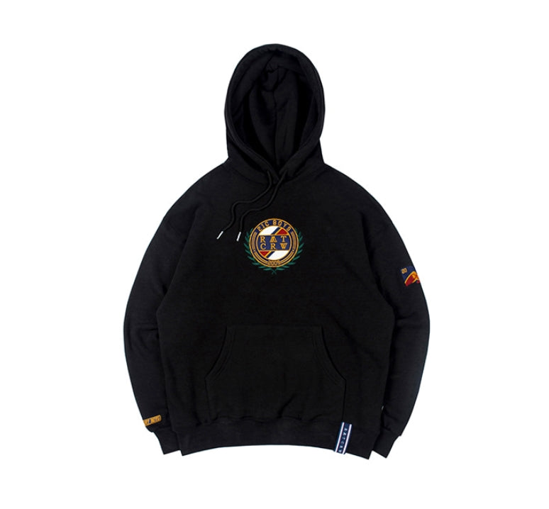 ロマンティッククラウン(ROMANTIC CROWN) CLASSIC LOGO HOOD_BLACK