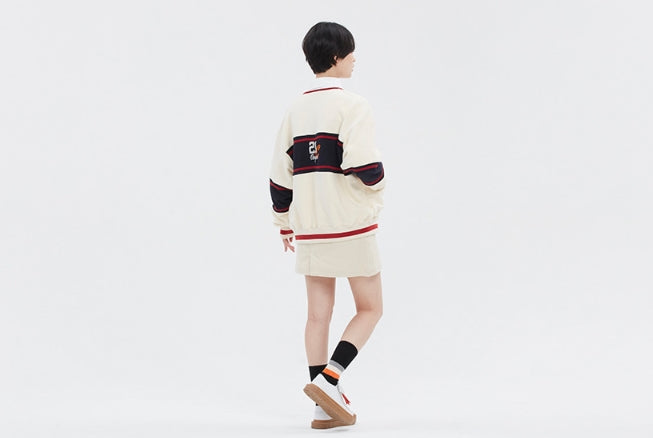 ロマンティッククラウン(ROMANTIC CROWN) 21C BOYS COTTON CARDIGAN_OATMEAL
