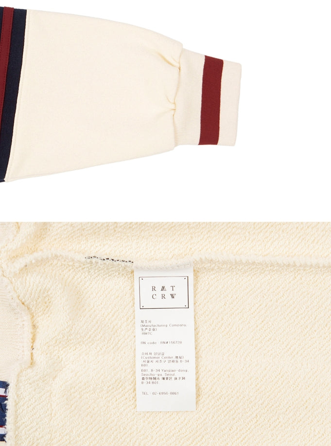 ロマンティッククラウン(ROMANTIC CROWN) 21C BOYS COTTON CARDIGAN_OATMEAL