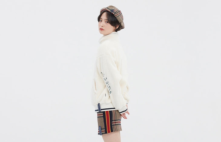 ロマンティッククラウン(ROMANTIC CROWN)   YETI ZIP UP JACKET_OATMEAL