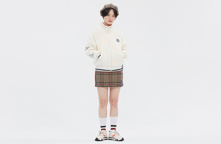 ロマンティッククラウン(ROMANTIC CROWN)   YETI ZIP UP JACKET_OATMEAL