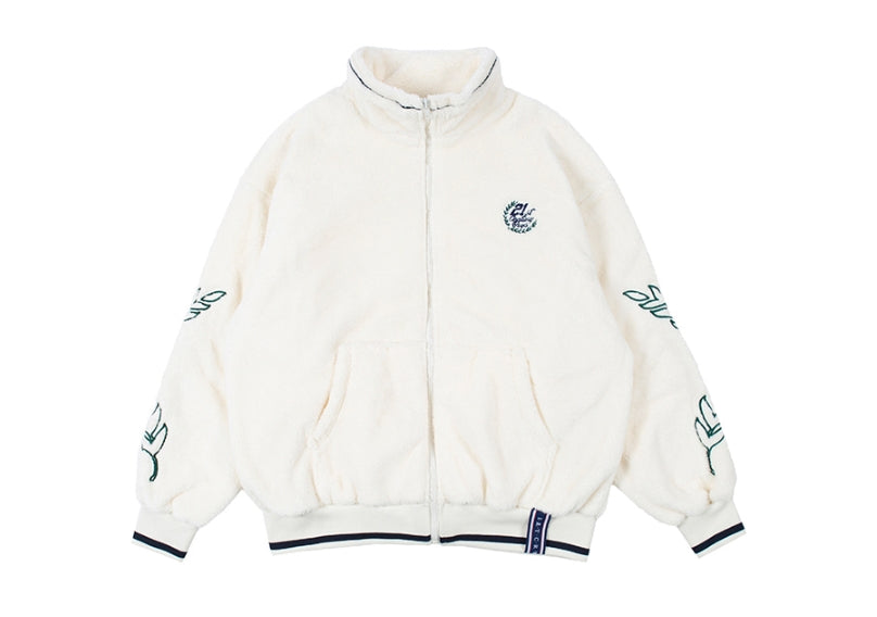 ロマンティッククラウン(ROMANTIC CROWN)   YETI ZIP UP JACKET_OATMEAL
